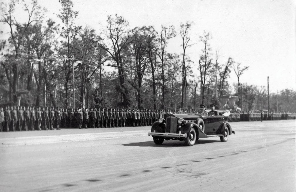 Marshal Zhukov at the Allied Victory Parade in Berlin 1945