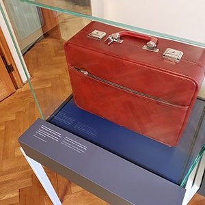 The Red Suitcase at the Stasi Museum