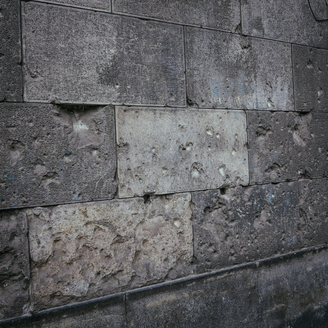 War damage on Georgenstrasse from the Battle of Berlin